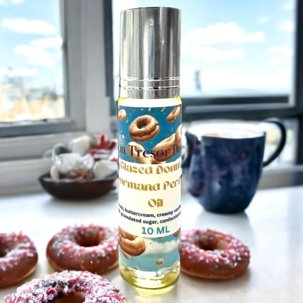 Glazed Donut Perfume Oil, condensed milk, fried dough, confectioner sugar, natural perfume, cruelty free perfume, vegan friendly Aroma Fragrance Scent Scented Cosmetic Vanilla Cologne