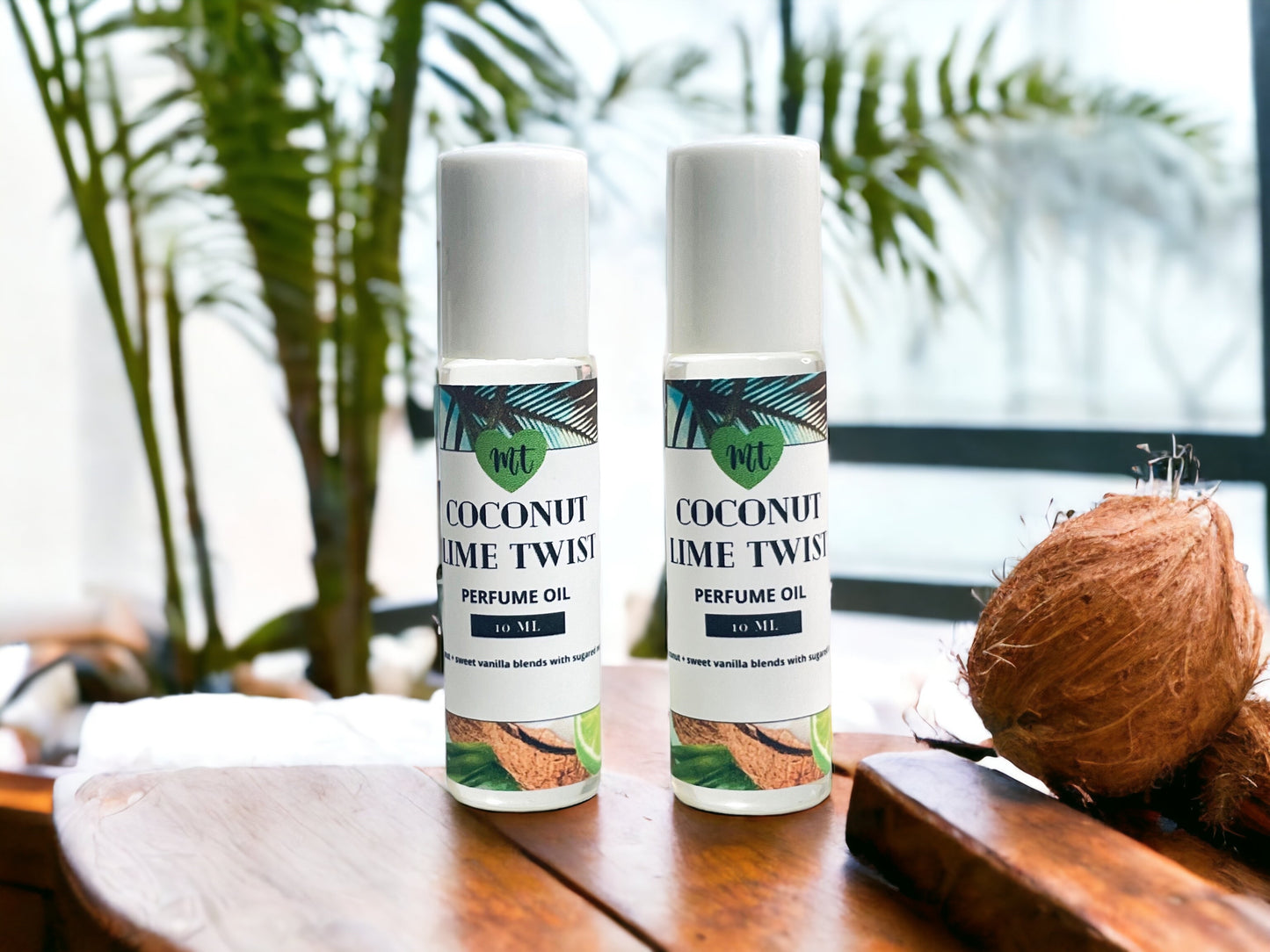 Coconut Lime Twist Perfume oil Roll On, Roll on Perfume, Natural Perfume, Vegan Perfume, fragrance oil, gifts for her