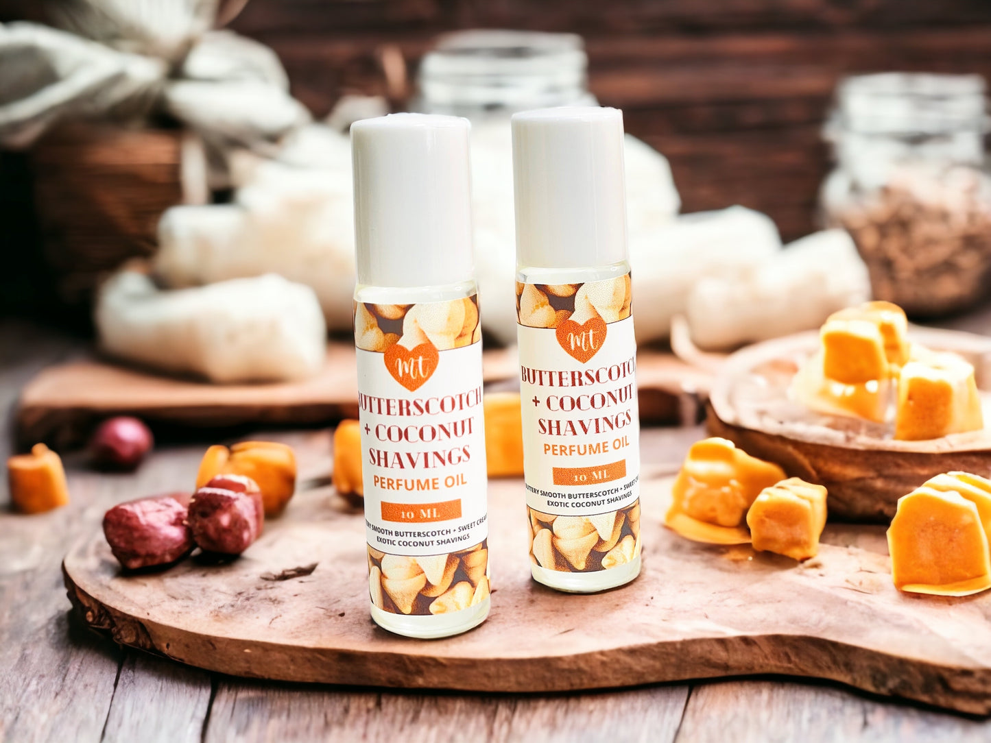 Butterscotch & Coconut Shavings Perfume Oil. Roll on Perfume, Perfume Roll on, Perfume, Vegan Perfume, Gift for her, Fragrance