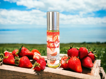 Strawberry Clouds Perfume Oil, natural perfume, cruelty free, vegan friendly