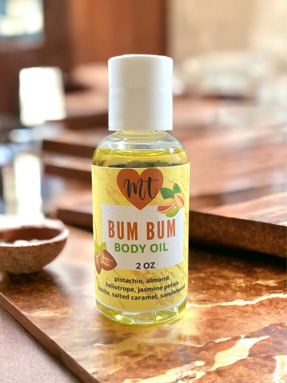 Bum Bum moisturizing body oil, natural body oil, skin care, body oil, perfume oil, moisturizer, cruelty free beauty