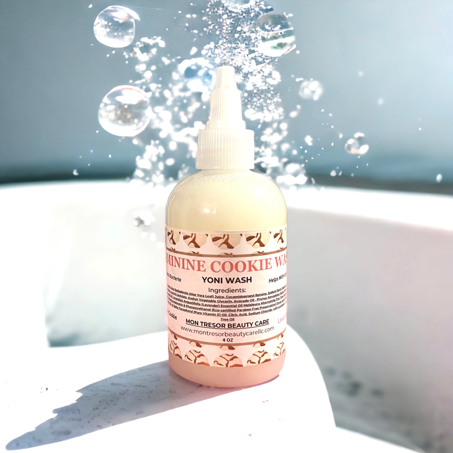 Yoni Wash, vaginal wash, odor reducer, Ph balance, lavender and tea tree oil, vegan, cruelty free beauty