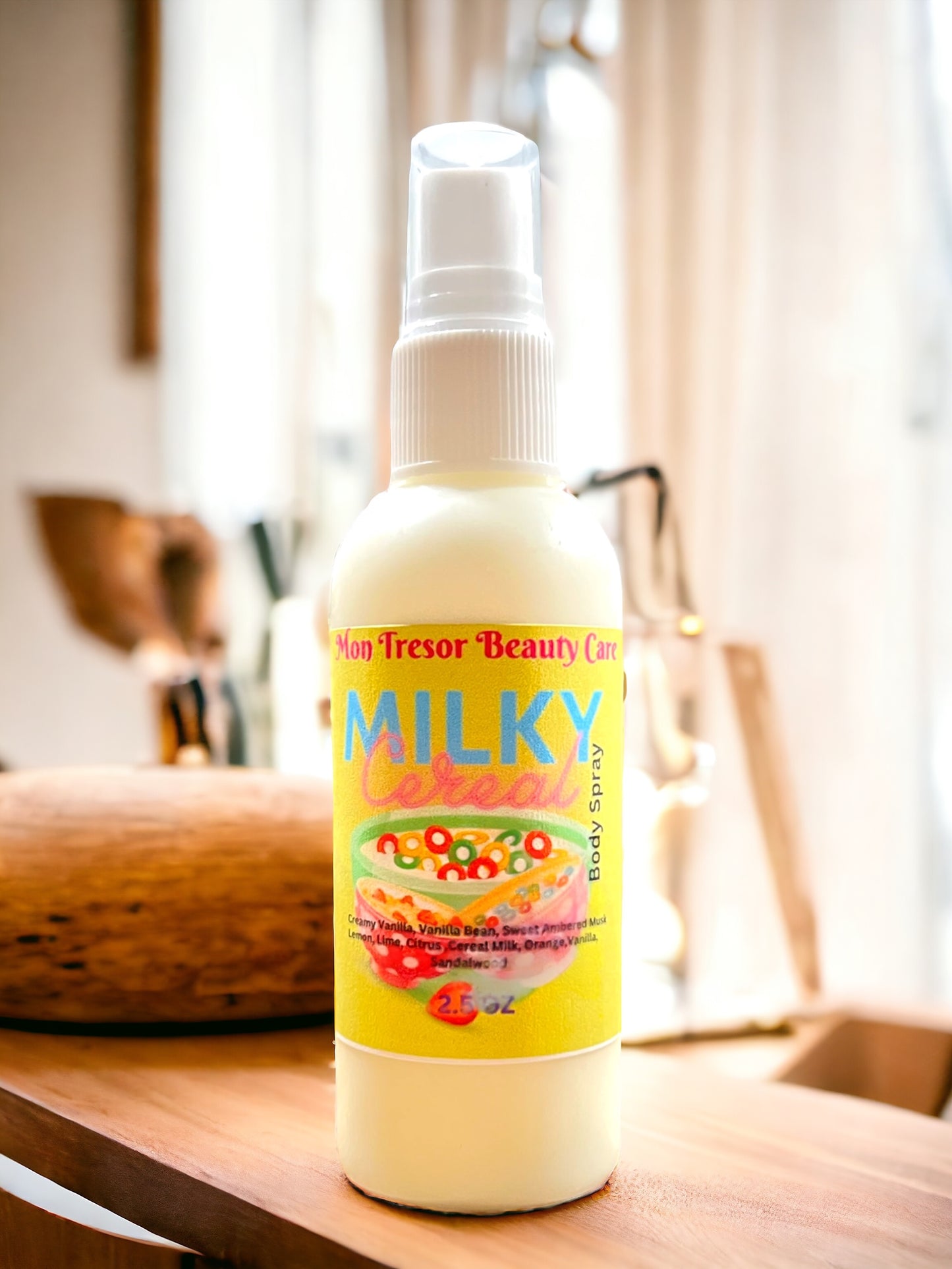 Milky cereal body spray, perfume spray, fragrance spray, vegan perfume, cruelty free beauty, gifts for her