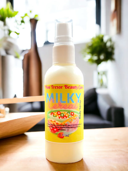 Milky cereal body spray, perfume spray, fragrance spray, vegan perfume, cruelty free beauty, gifts for her