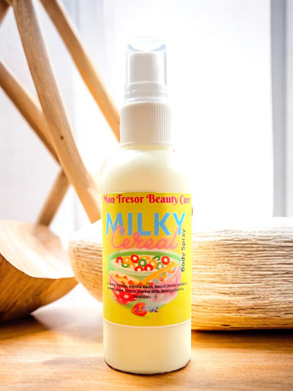 Milky cereal body spray, perfume spray, fragrance spray, vegan perfume, cruelty free beauty, gifts for her