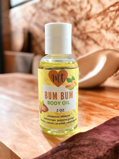 Bum Bum moisturizing body oil, natural body oil, skin care, body oil, perfume oil, moisturizer, cruelty free beauty