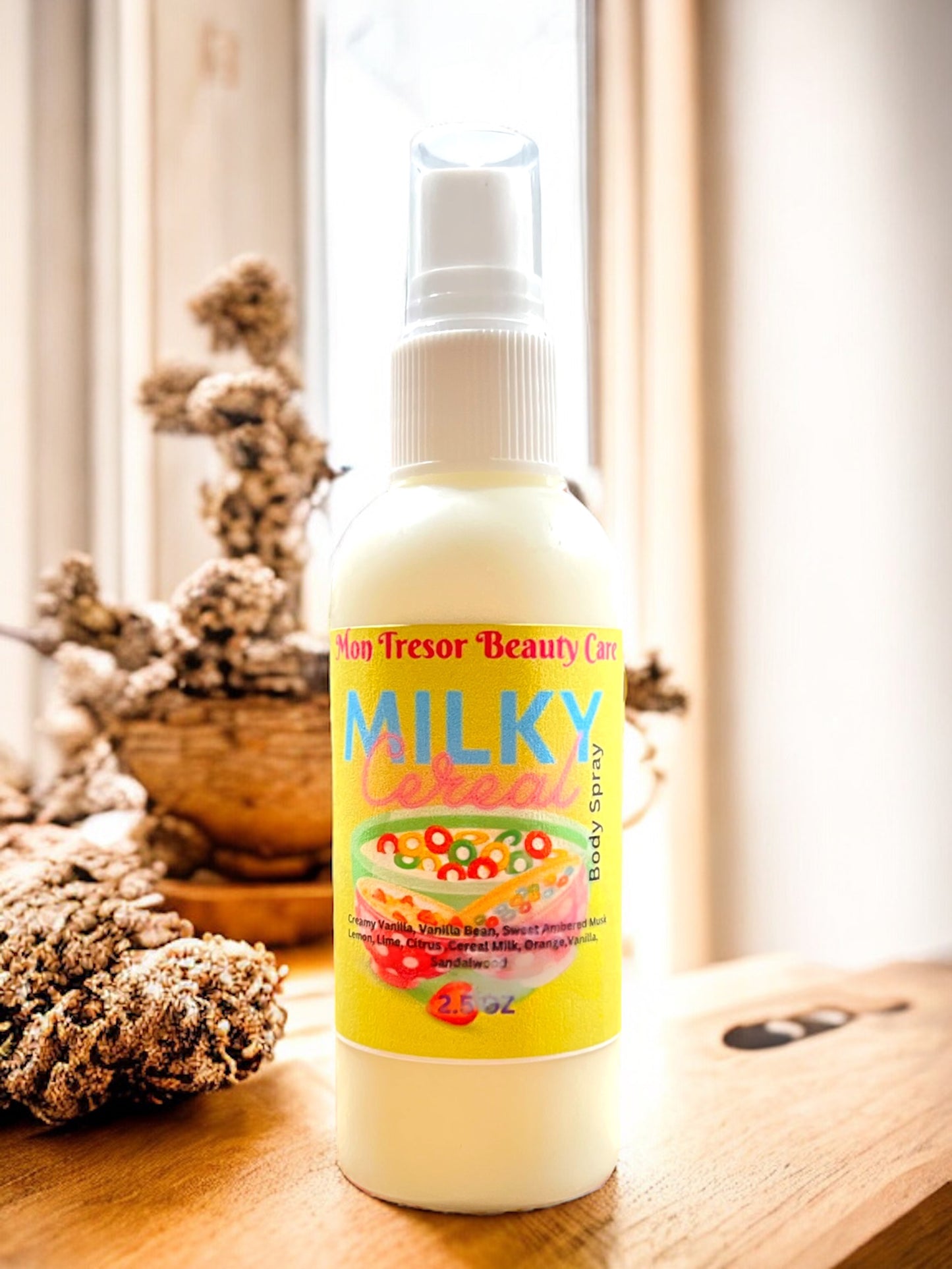 Milky cereal body spray, perfume spray, fragrance spray, vegan perfume, cruelty free beauty, gifts for her