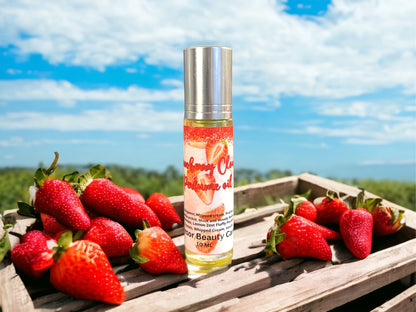 Strawberry Clouds Perfume Oil, natural perfume, cruelty free, vegan friendly