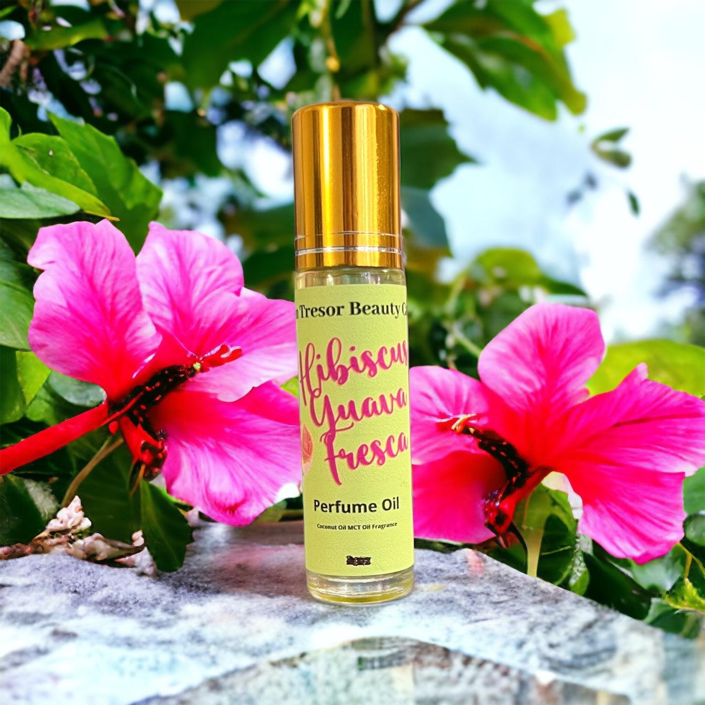 Hibiscus guava Fresca perfume oil, roll on, cruelty free beauty, natural perfume, gift for her