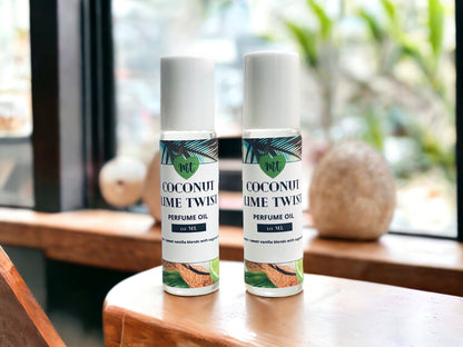 Coconut Lime Twist Perfume oil Roll On, Roll on Perfume, Natural Perfume, Vegan Perfume, fragrance oil, gifts for her