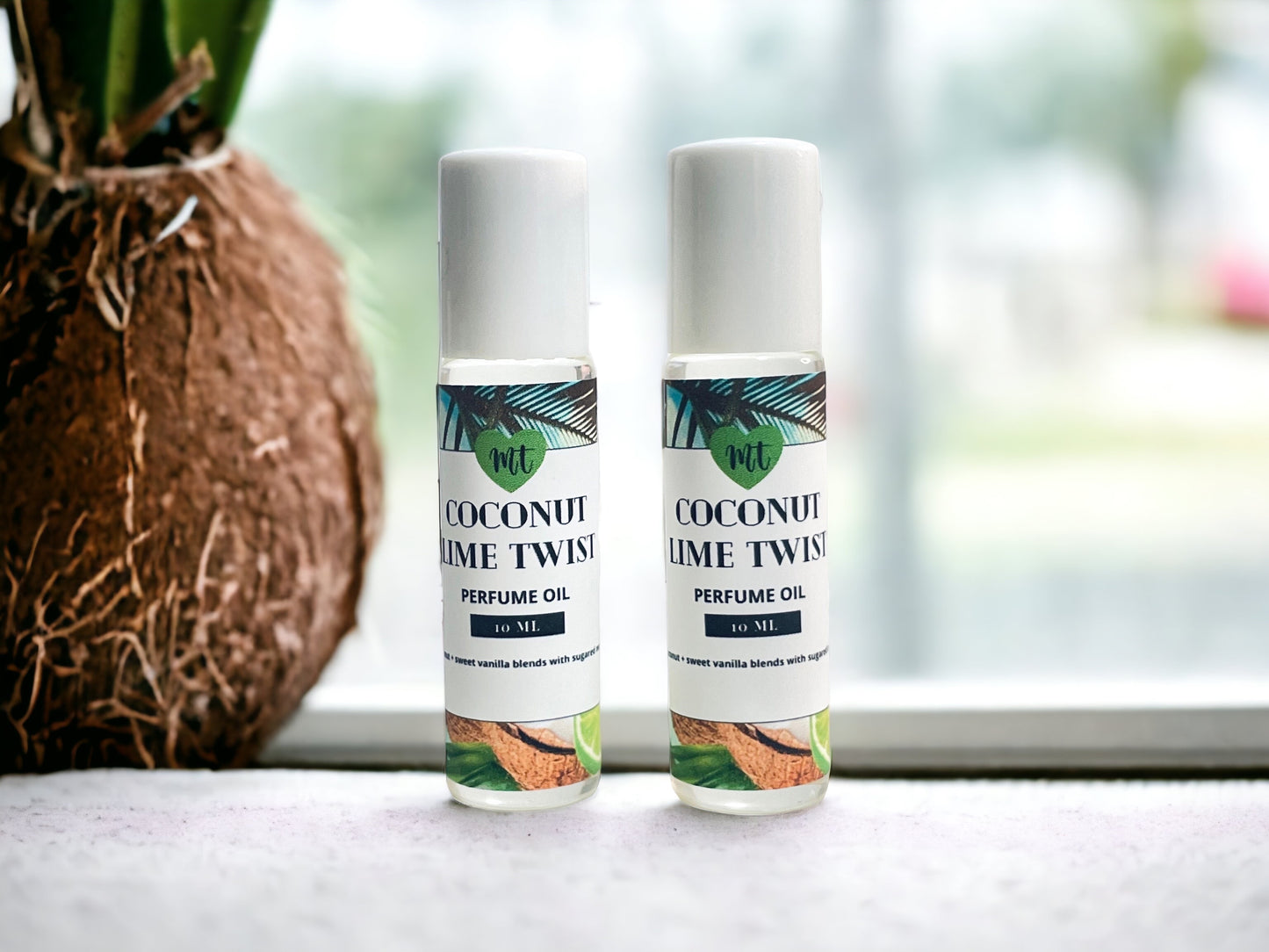 Coconut Lime Twist Perfume oil Roll On, Roll on Perfume, Natural Perfume, Vegan Perfume, fragrance oil, gifts for her