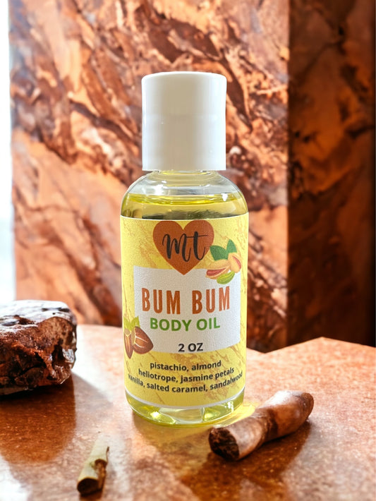 Bum Bum moisturizing body oil, natural body oil, skin care, body oil, perfume oil, moisturizer, cruelty free beauty