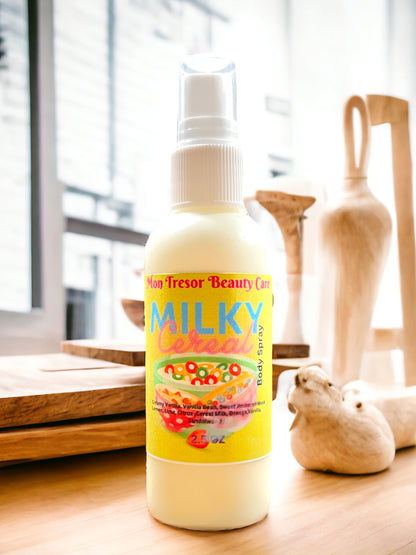 Milky cereal body spray, perfume spray, fragrance spray, vegan perfume, cruelty free beauty, gifts for her