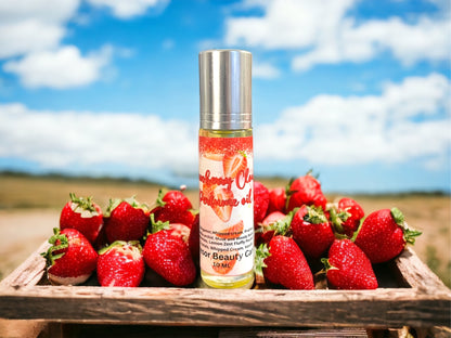 Strawberry Clouds Perfume Oil, natural perfume, cruelty free, vegan friendly