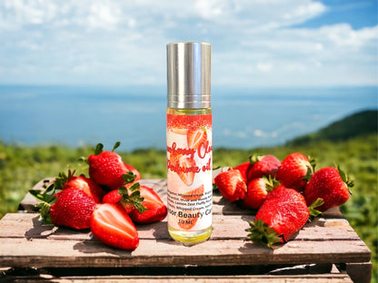 Strawberry Clouds Perfume Oil, natural perfume, cruelty free, vegan friendly