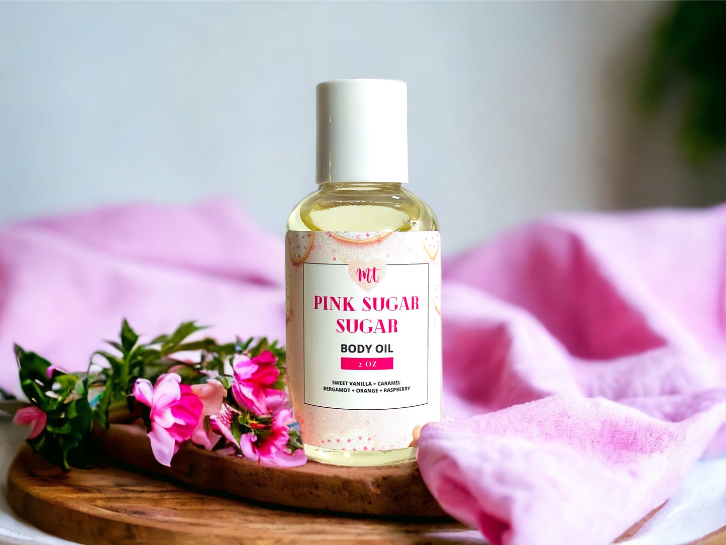 Pink Sugar Sugar Body Oil, Cruelty Free, natural, vegan friendly