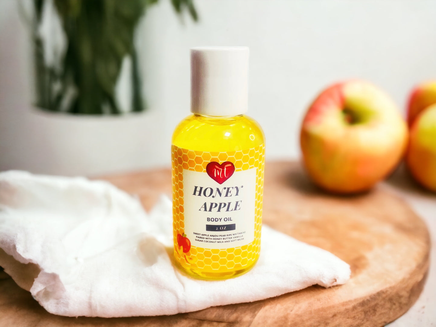 Honey Apple Body Oil, moisturizer, skin care, organic, fragrance oils, cruelty free beauty, vegan