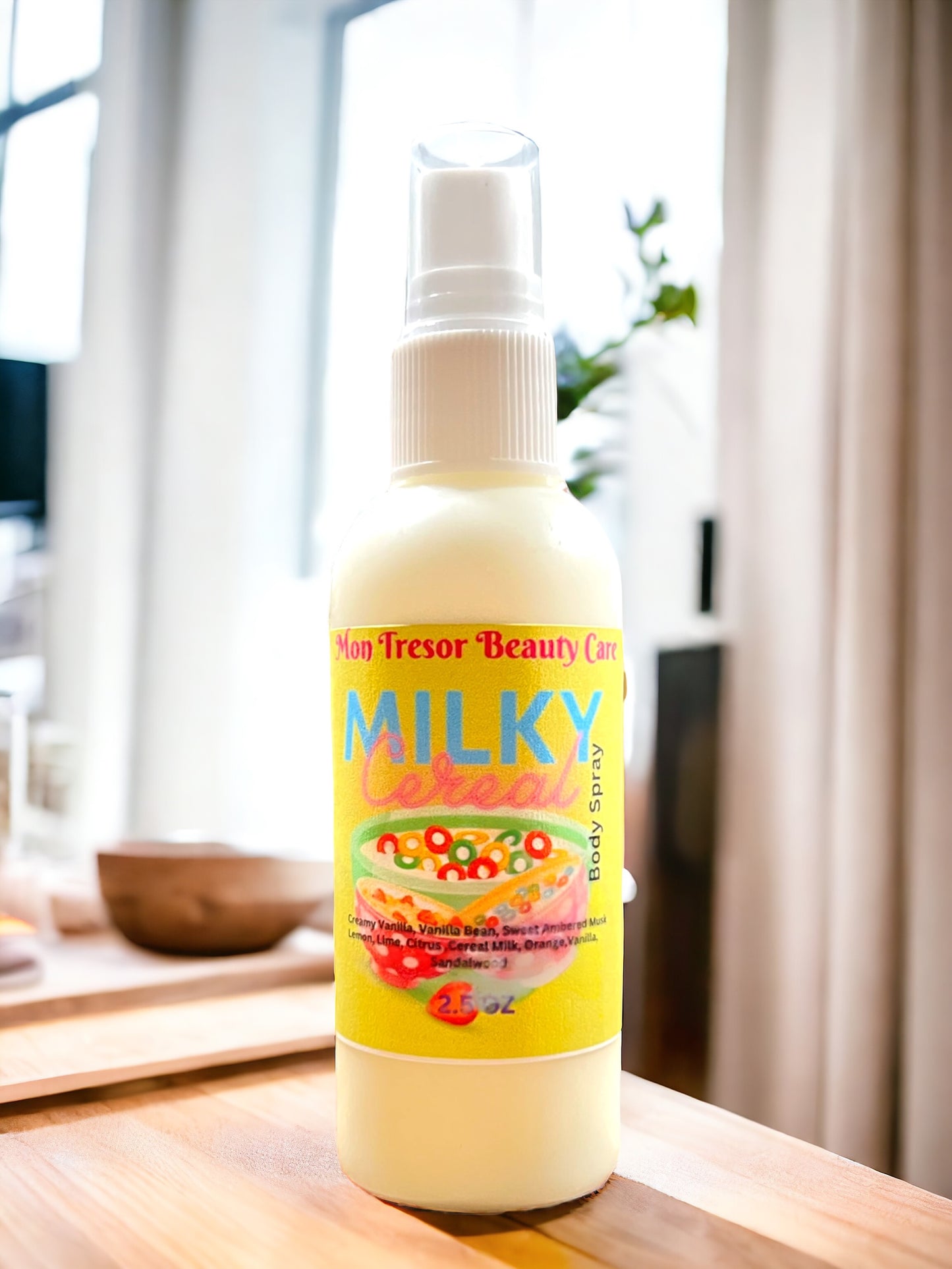 Milky cereal body spray, perfume spray, fragrance spray, vegan perfume, cruelty free beauty, gifts for her