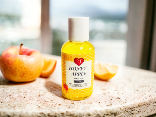 Honey Apple Body Oil, moisturizer, skin care, organic, fragrance oils, cruelty free beauty, vegan