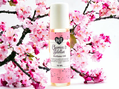 Cherries and Stilettos perfume oil,  roll on perfume, perfume, vegan perfume, cruelty free beauty