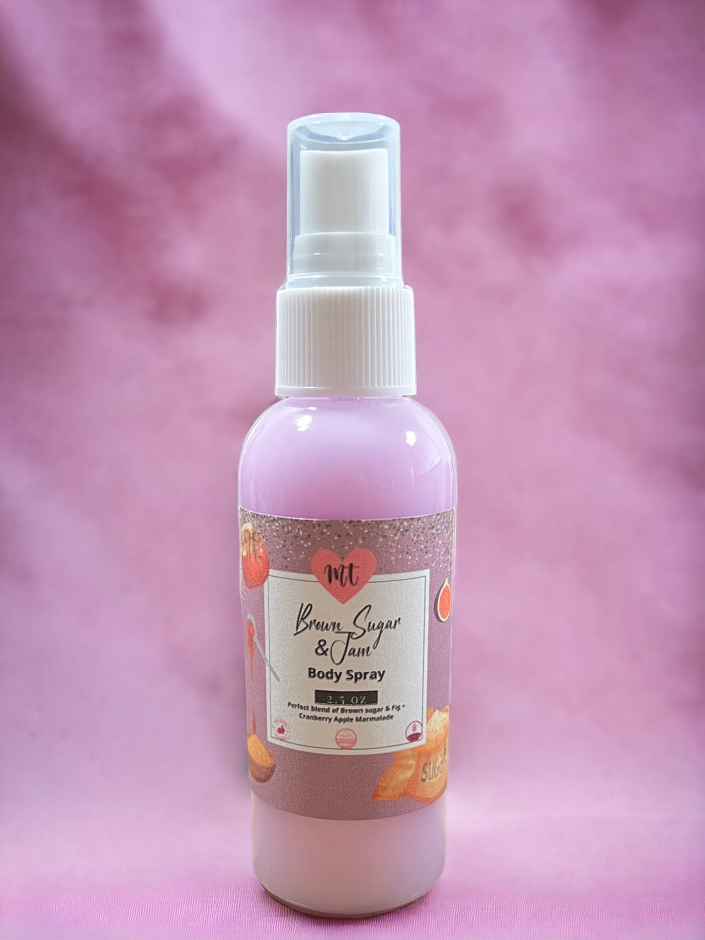 Brown sugar and jam body spray, body mist, fragrance spray, vegan perfume, cruelty free beauty, gift for her