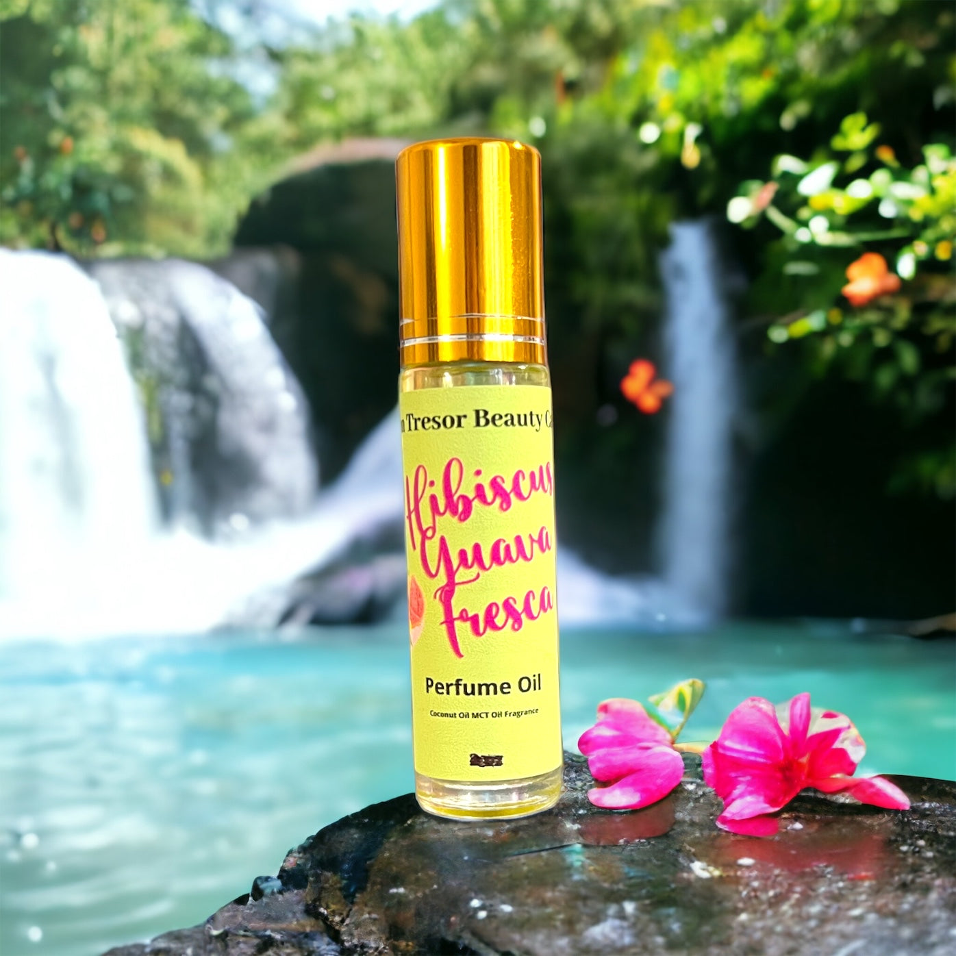 Hibiscus guava Fresca perfume oil, roll on, cruelty free beauty, natural perfume, gift for her