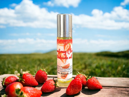 Strawberry Clouds Perfume Oil, natural perfume, cruelty free, vegan friendly