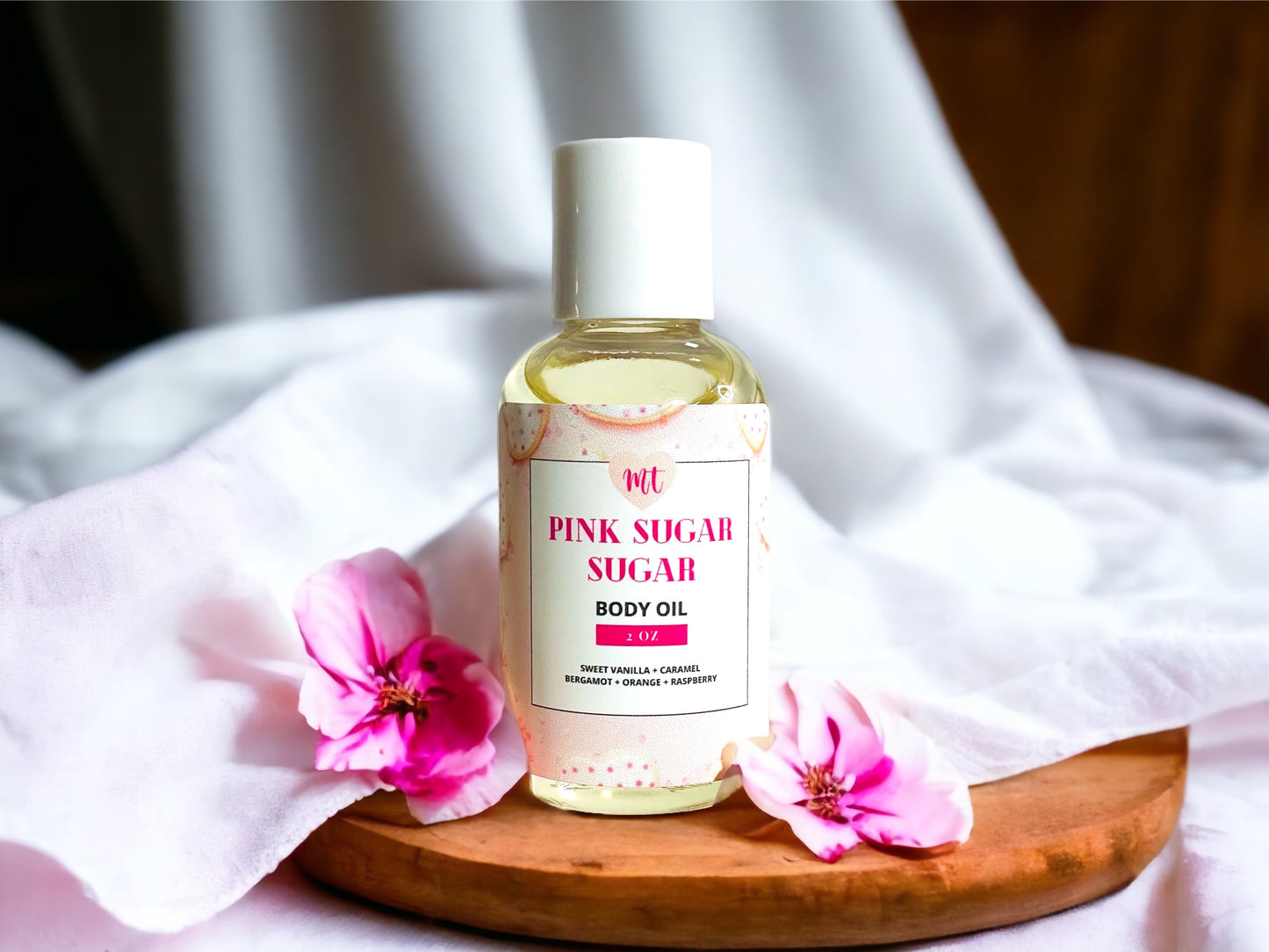 Pink Sugar Sugar Body Oil, Cruelty Free, natural, vegan friendly