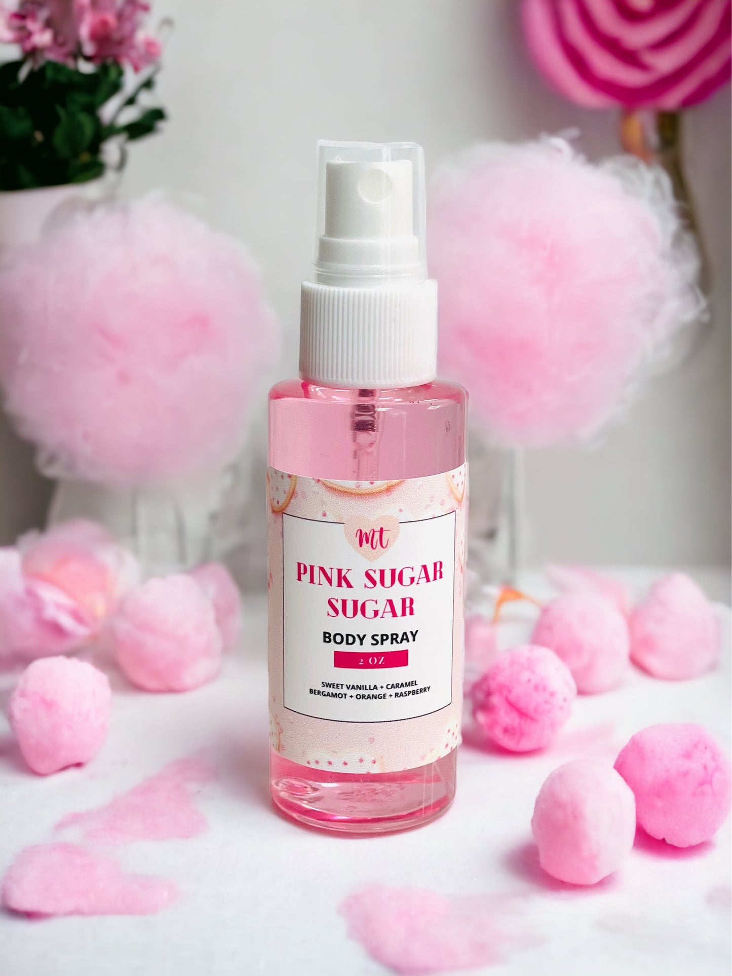 Pink Sugar Body Splash, Body spray, perfume, vegan perfume, fragrance mist, cruelty free beauty