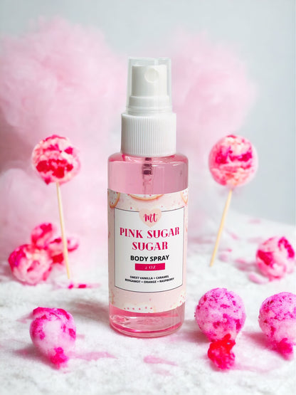 Pink Sugar Body Splash, Body spray, perfume, vegan perfume, fragrance mist, cruelty free beauty