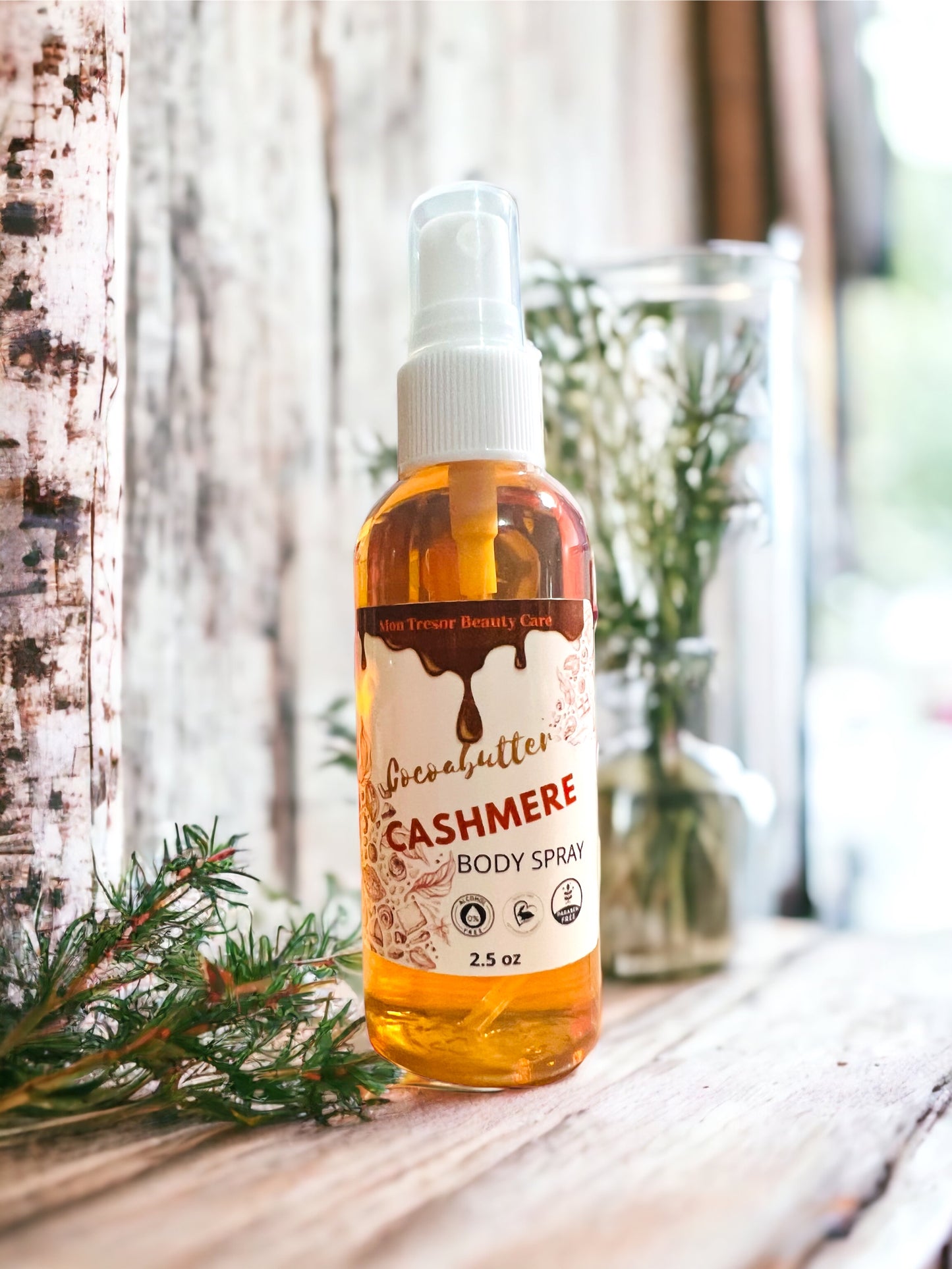 Cocoa Butter Cashmere body mist, body spray, perfume, vegan perfume, cruelty free beauty, fragrance spray, hair mist, perfume