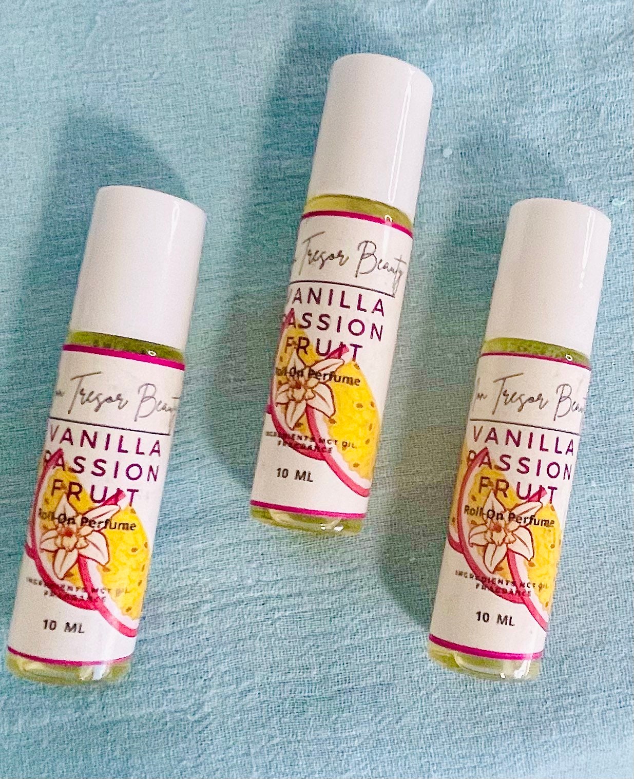 Vanilla passion fruit perfume oil, roll on perfume, handmade perfume, natural perfume oil, perfume roller, gifts for her