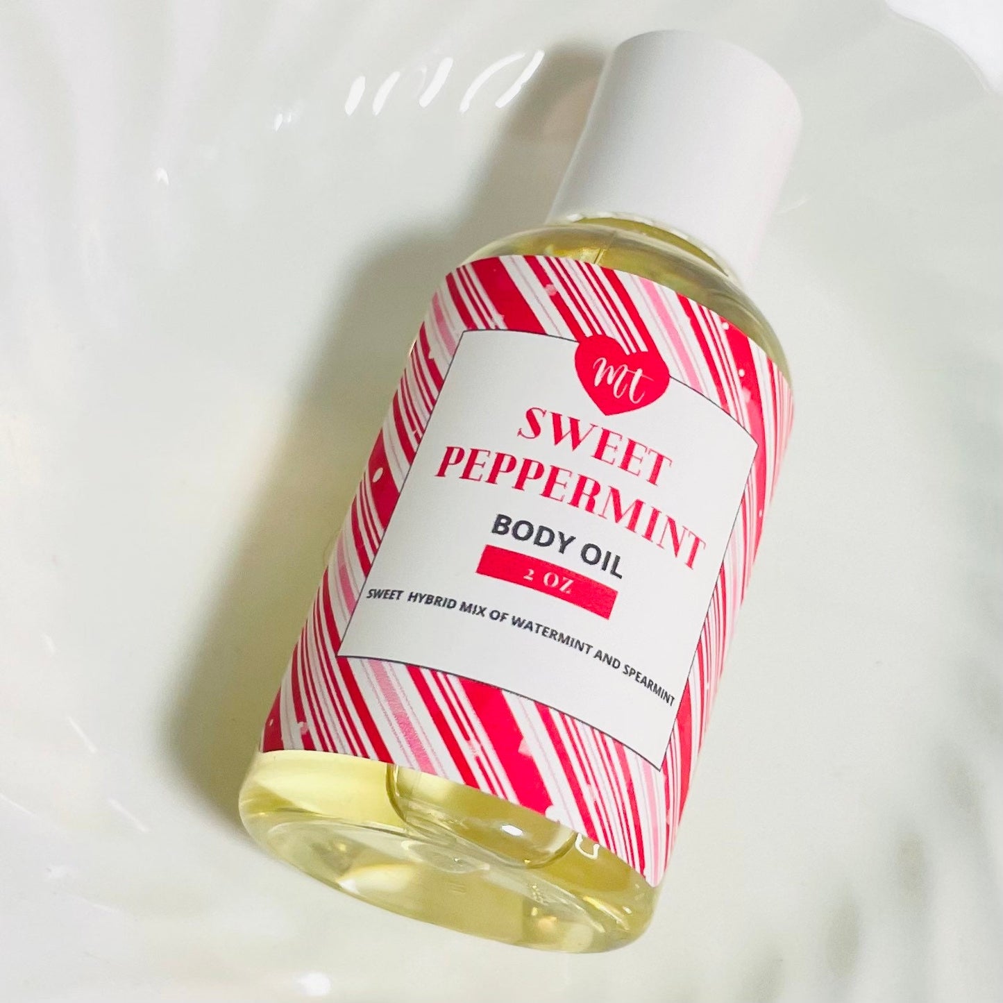 Peppermint Body oil, moisturizer, skincare, oils, cruelty free beauty,