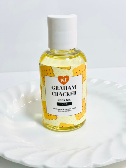 Graham Cracker Body Oil, moisturizer, oils, skin care, organic, gift for her