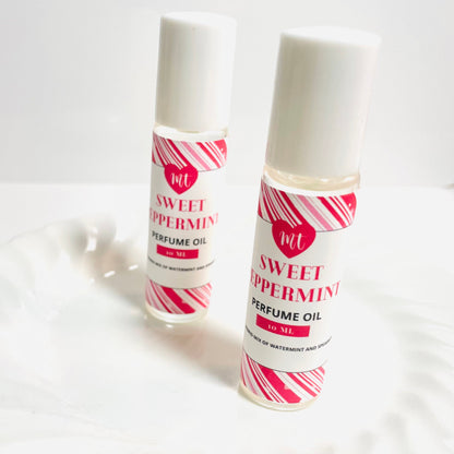 Peppermint Perfume Oil, Roll on, Perfume, vegan perfume, gift for her, organic perfume