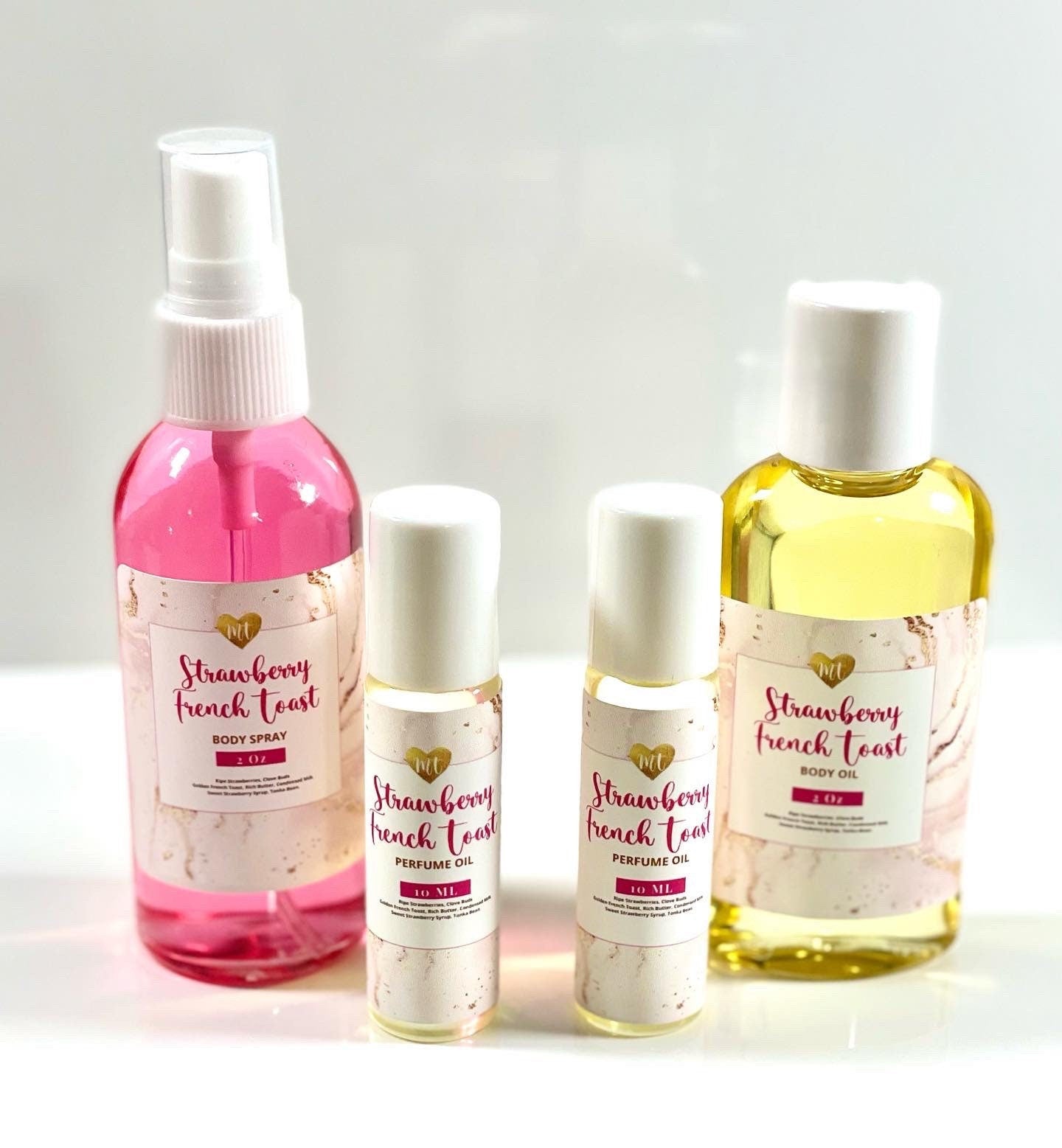 Strawberry French Toast Body Oil, moisturizer, skin care, organic, fragrance oils, cruelty free beauty, vegan