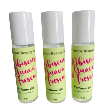 Hibiscus guava Fresca perfume oil, roll on, cruelty free beauty, natural perfume, gift for her